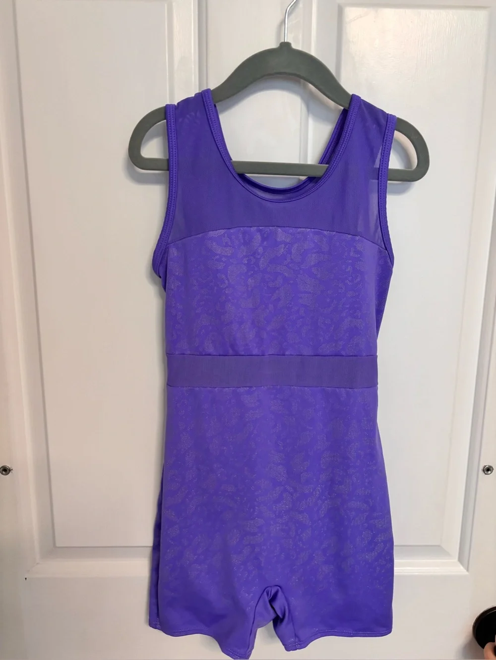 Girls Purple Athletic Leotard Gymnastics Dance Outfit